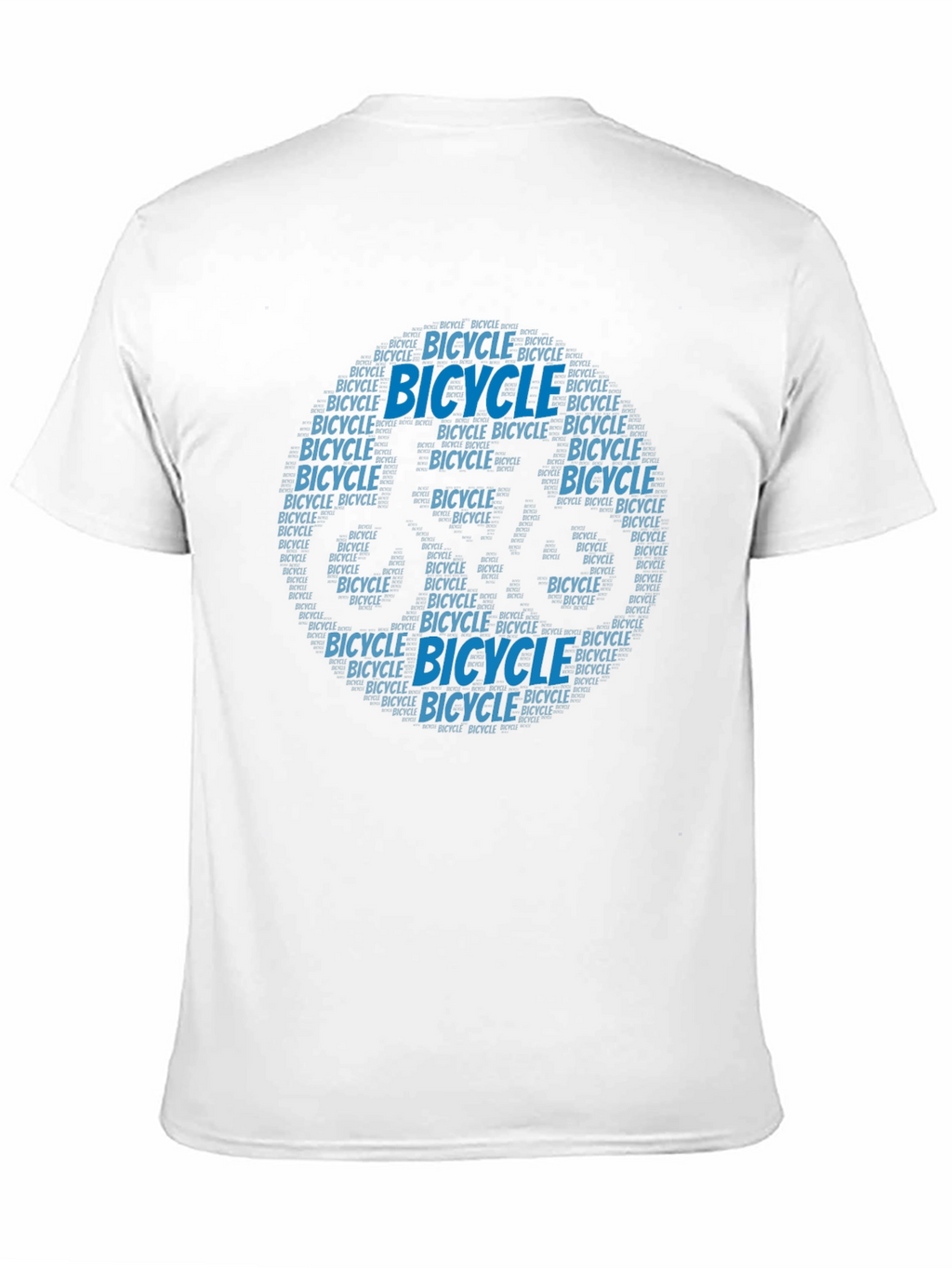 Bicycle Word Art Graphic T-Shirt