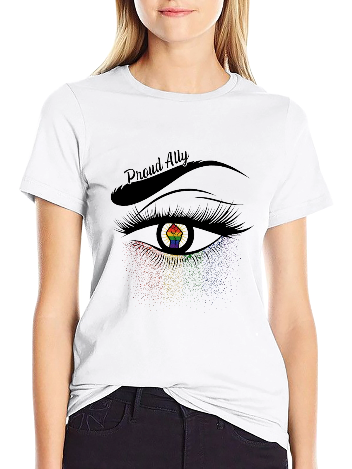 Proud Ally Rainbow Eye T-Shirt