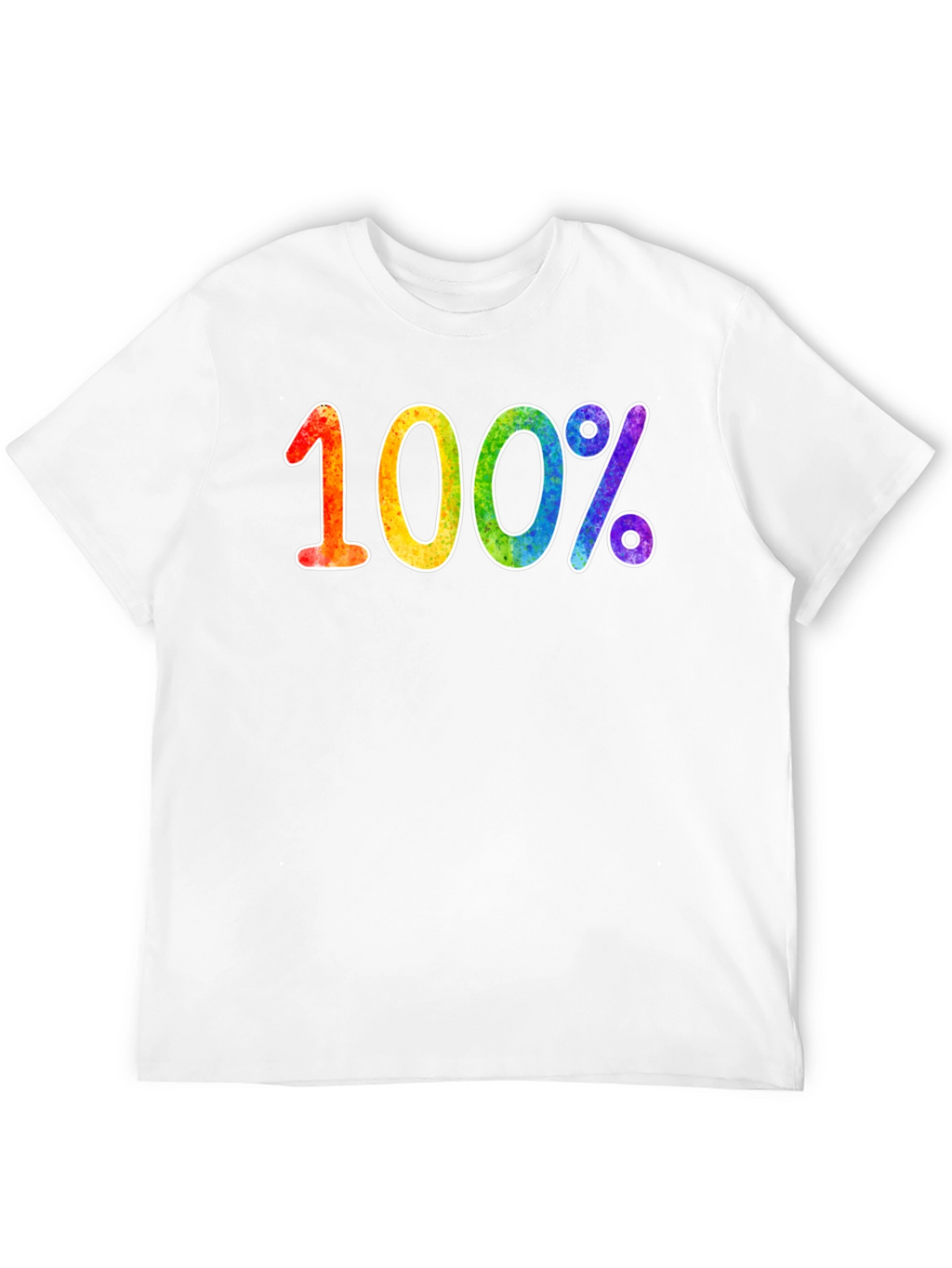 Rainbow 100% Graphic Tee