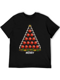 Bowling Christmas Tree Graphic Tee