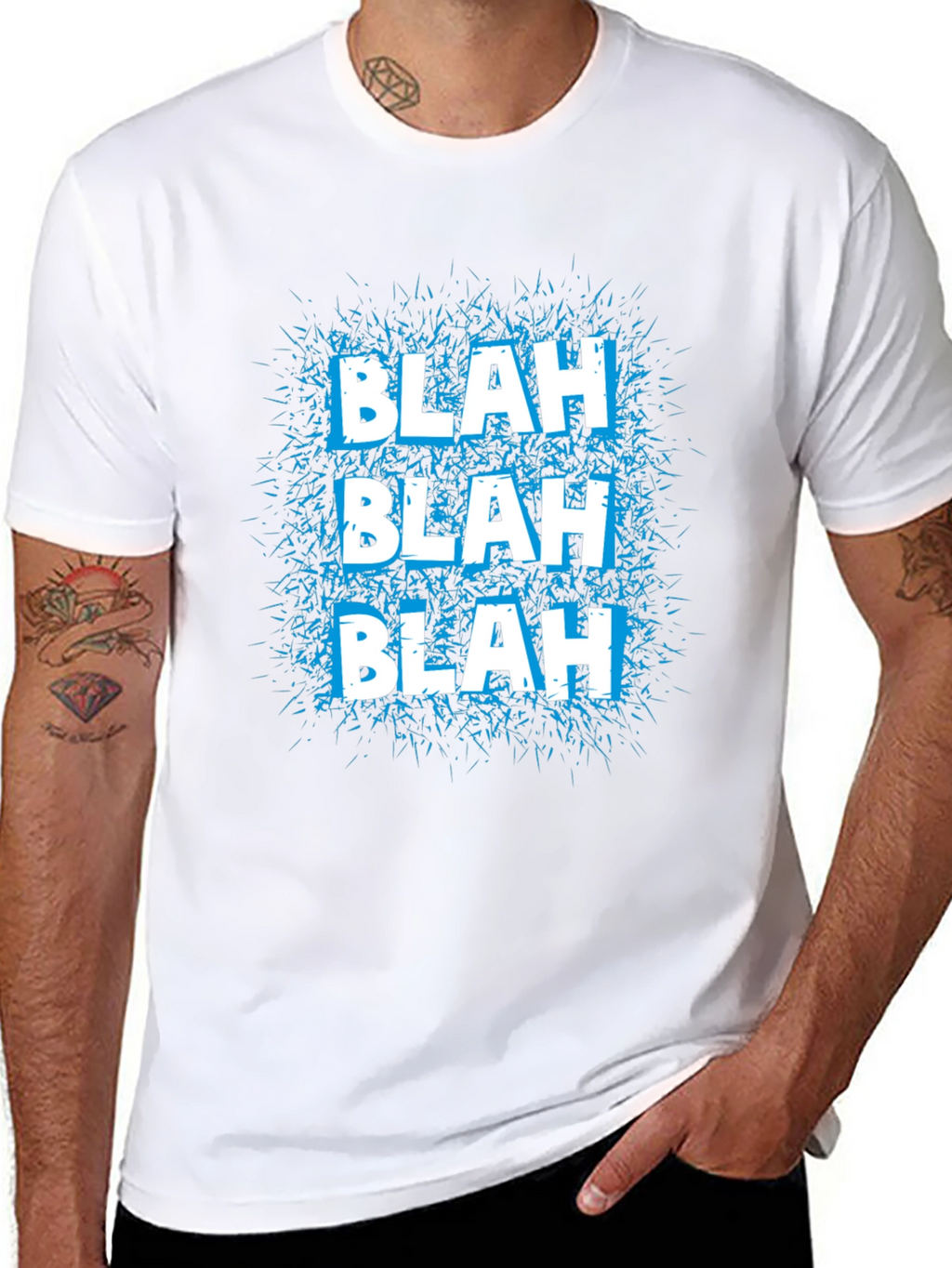 Blah Graphic Tee - Mens Black T-Shirt