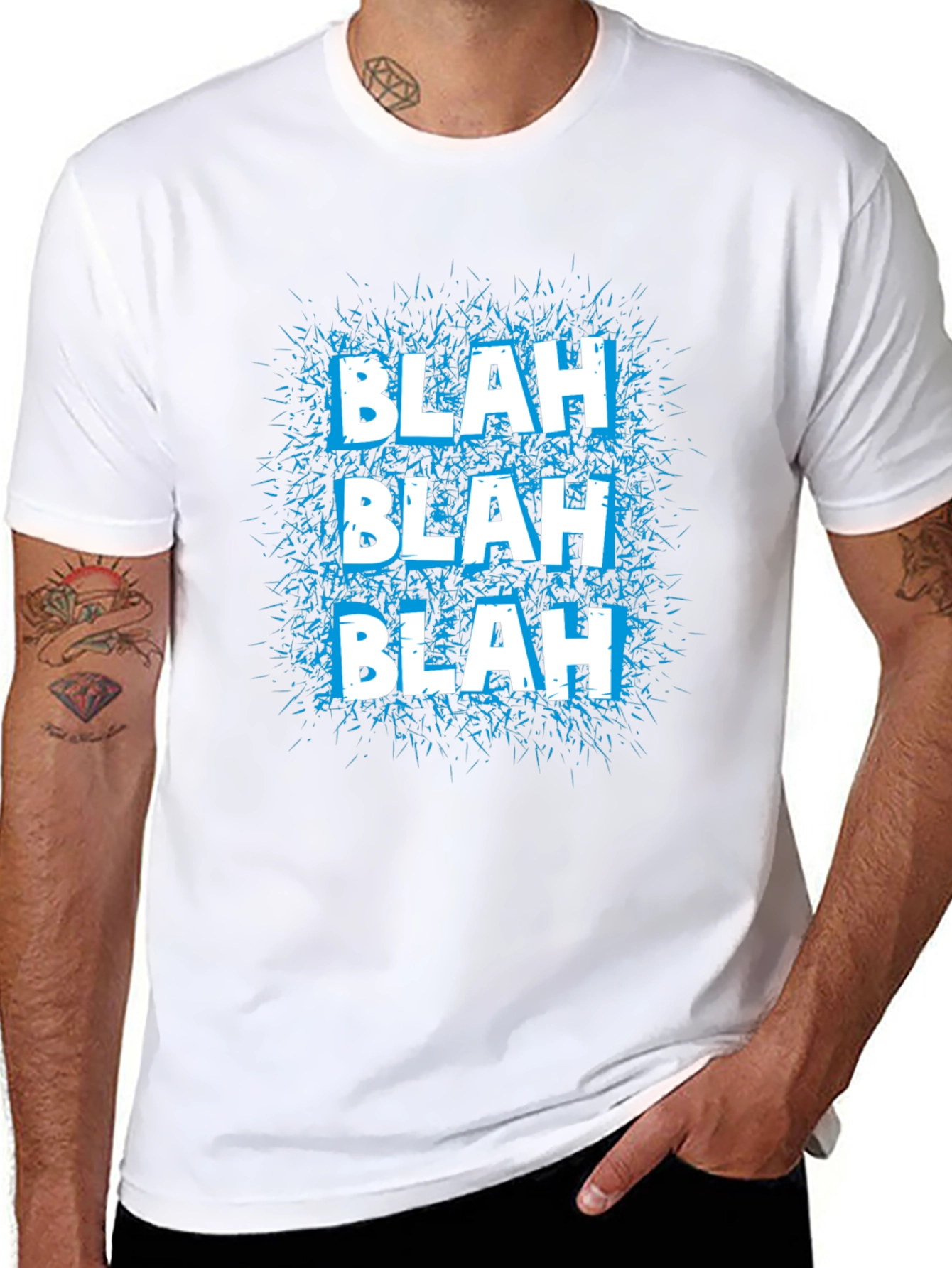 Blah Graphic Tee - Mens Black T-Shirt