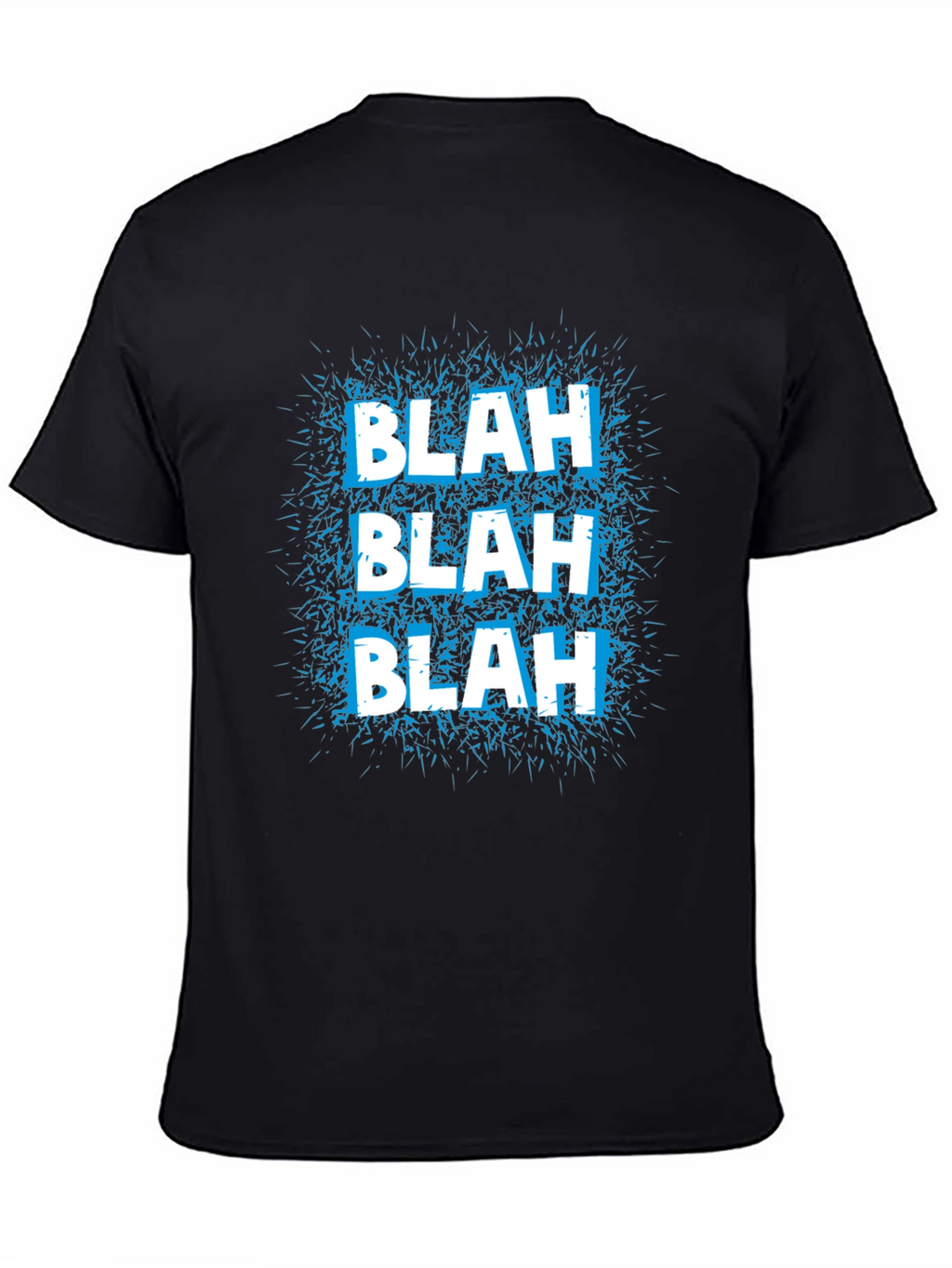 Blah Graphic Tee - Mens Black T-Shirt