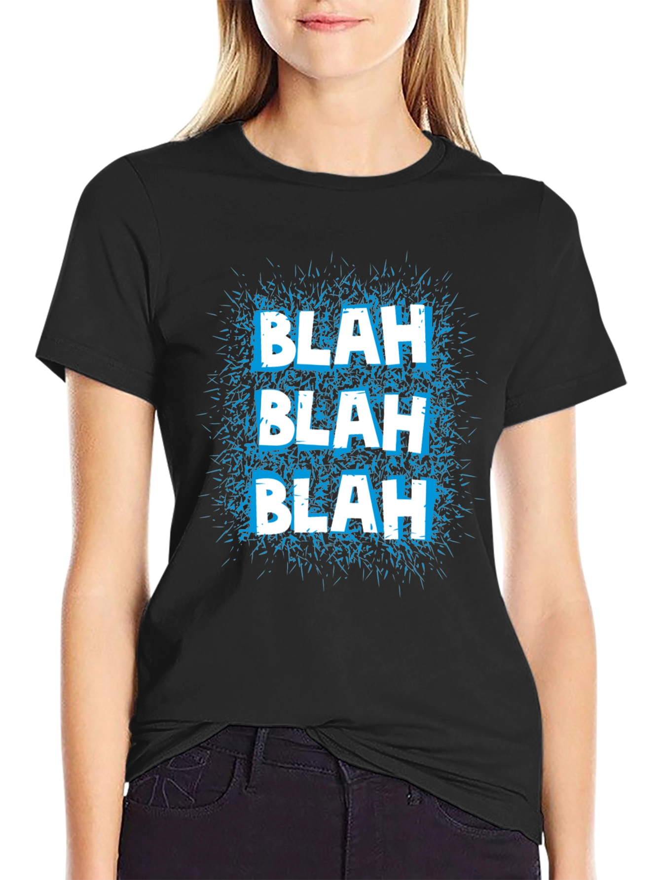 Blah Graphic Tee - Mens Black T-Shirt