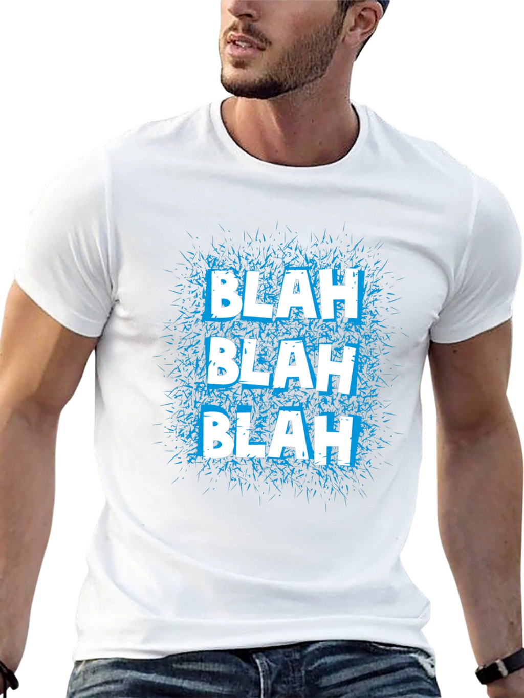 Blah Graphic Tee - Mens Black T-Shirt
