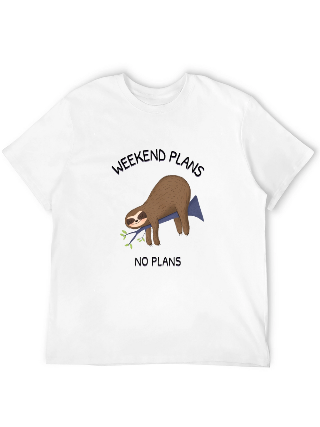 Weekend Plans Sloth Graphic Tee - Relaxed Comfort