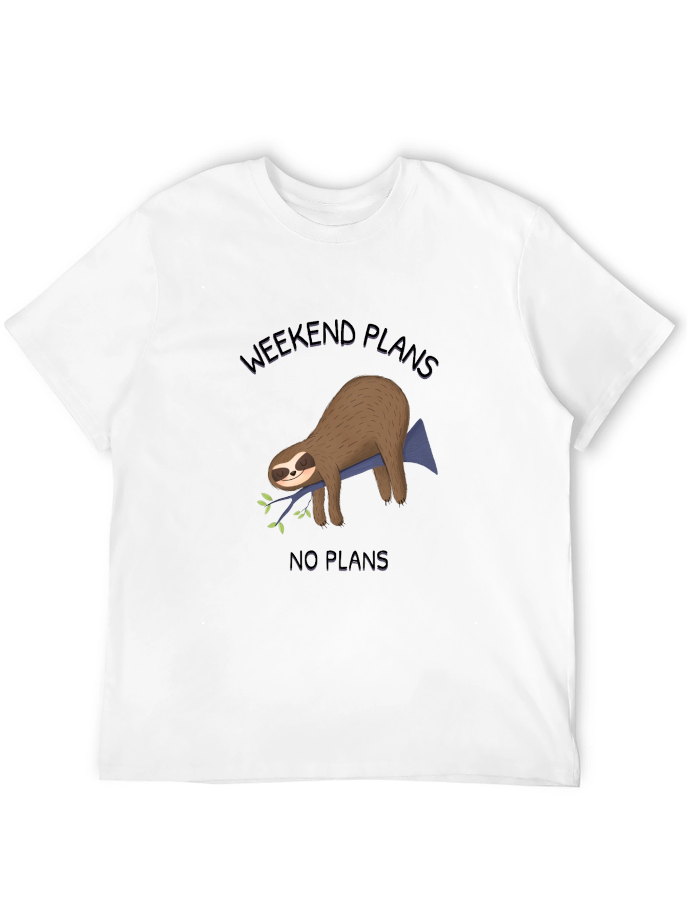 Weekend Plans Sloth Graphic Tee - Relaxed Comfort