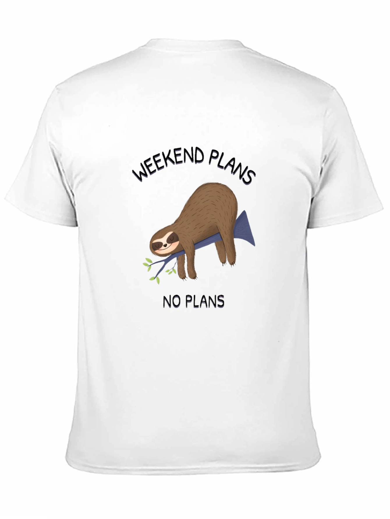 Weekend Plans Sloth Graphic Tee - Relaxed Comfort