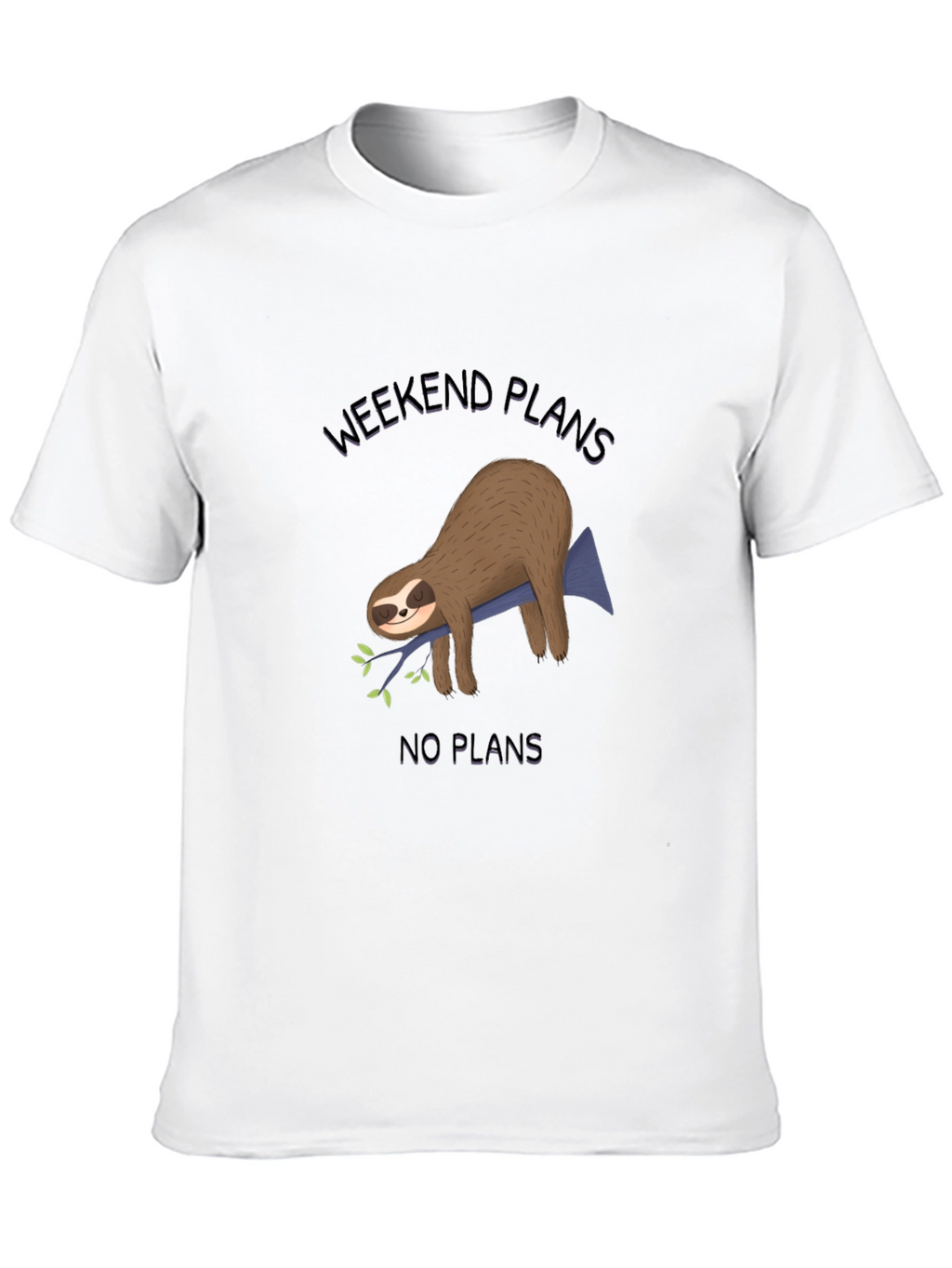 Weekend Plans Sloth Graphic Tee - Relaxed Comfort