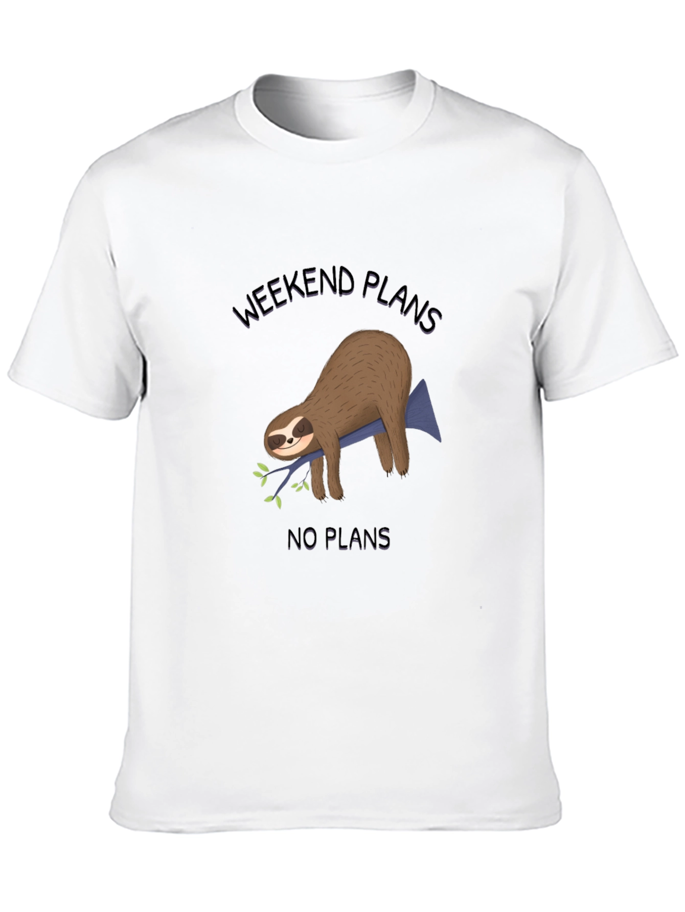 Weekend Plans Sloth Graphic Tee - Relaxed Comfort