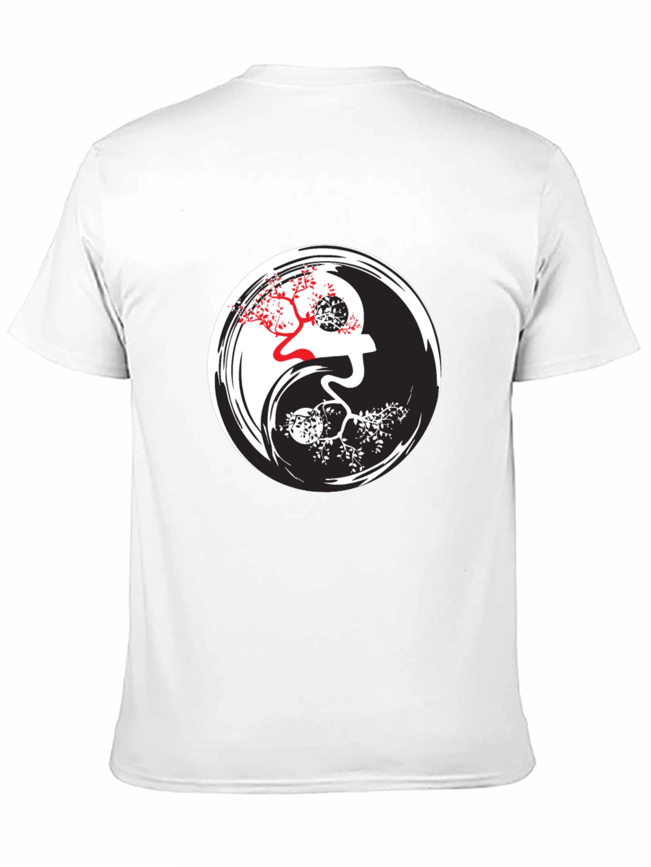 Yin Yang Tree Graphic T-Shirt - Balance Style