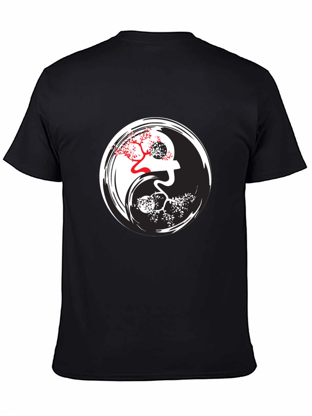 Yin Yang Tree Graphic T-Shirt - Balance Style