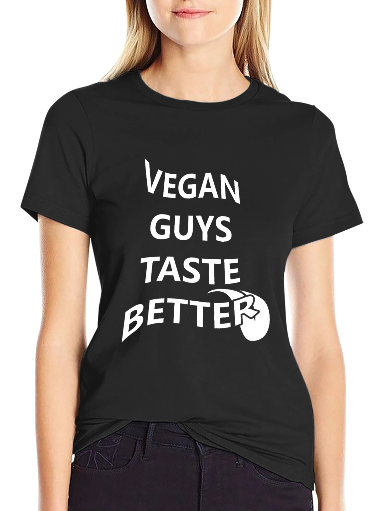 Vegan Guys Taste Better Graphic T-Shirt
