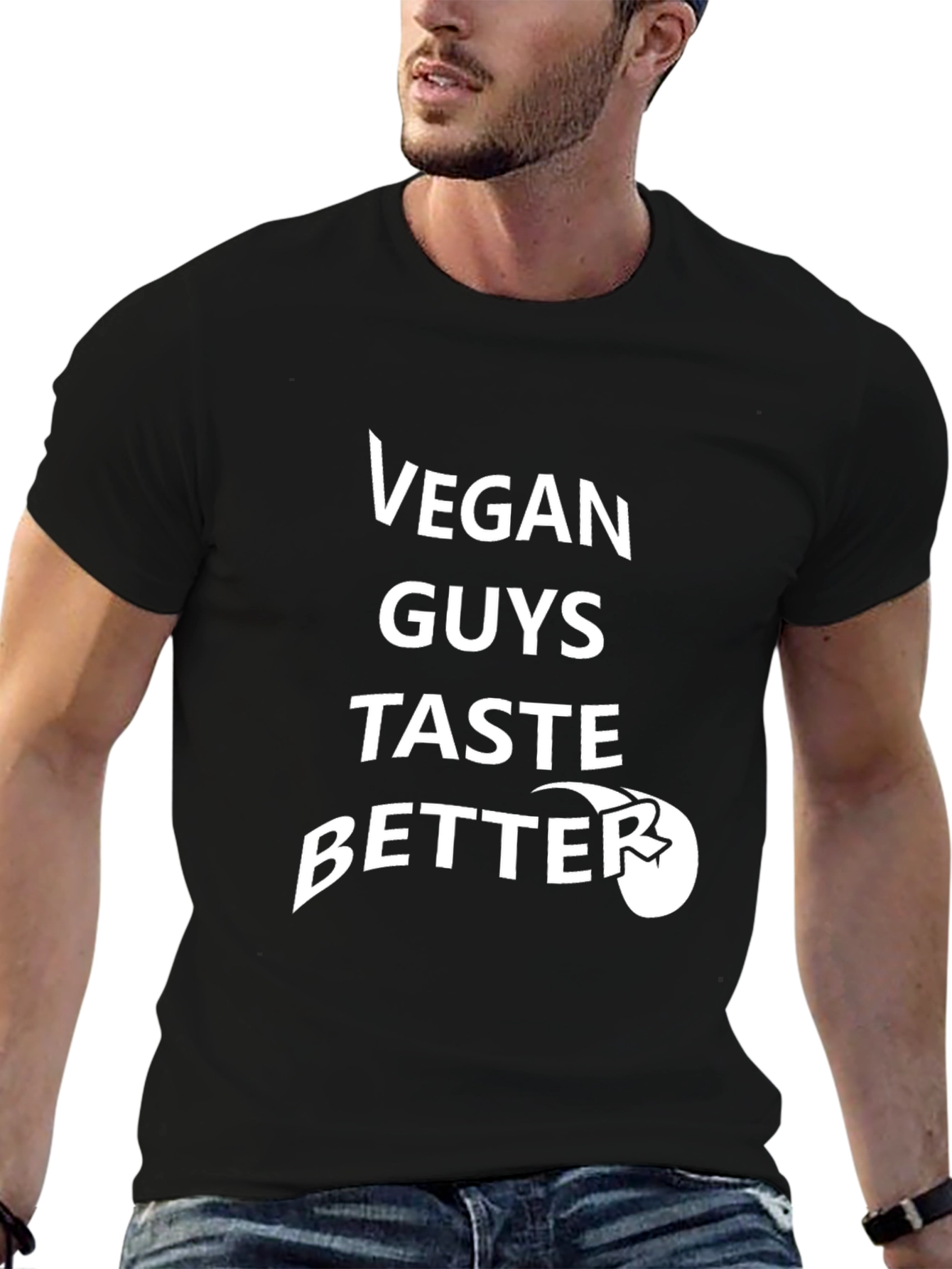 Vegan Guys Taste Better Graphic T-Shirt