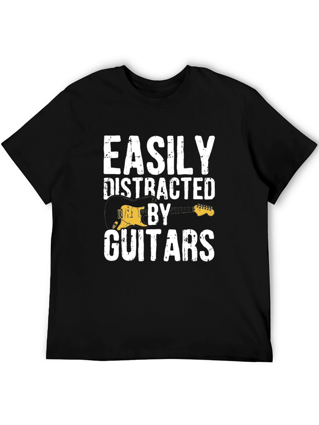 Easily Distracted By Guitars Graphic T-Shirt