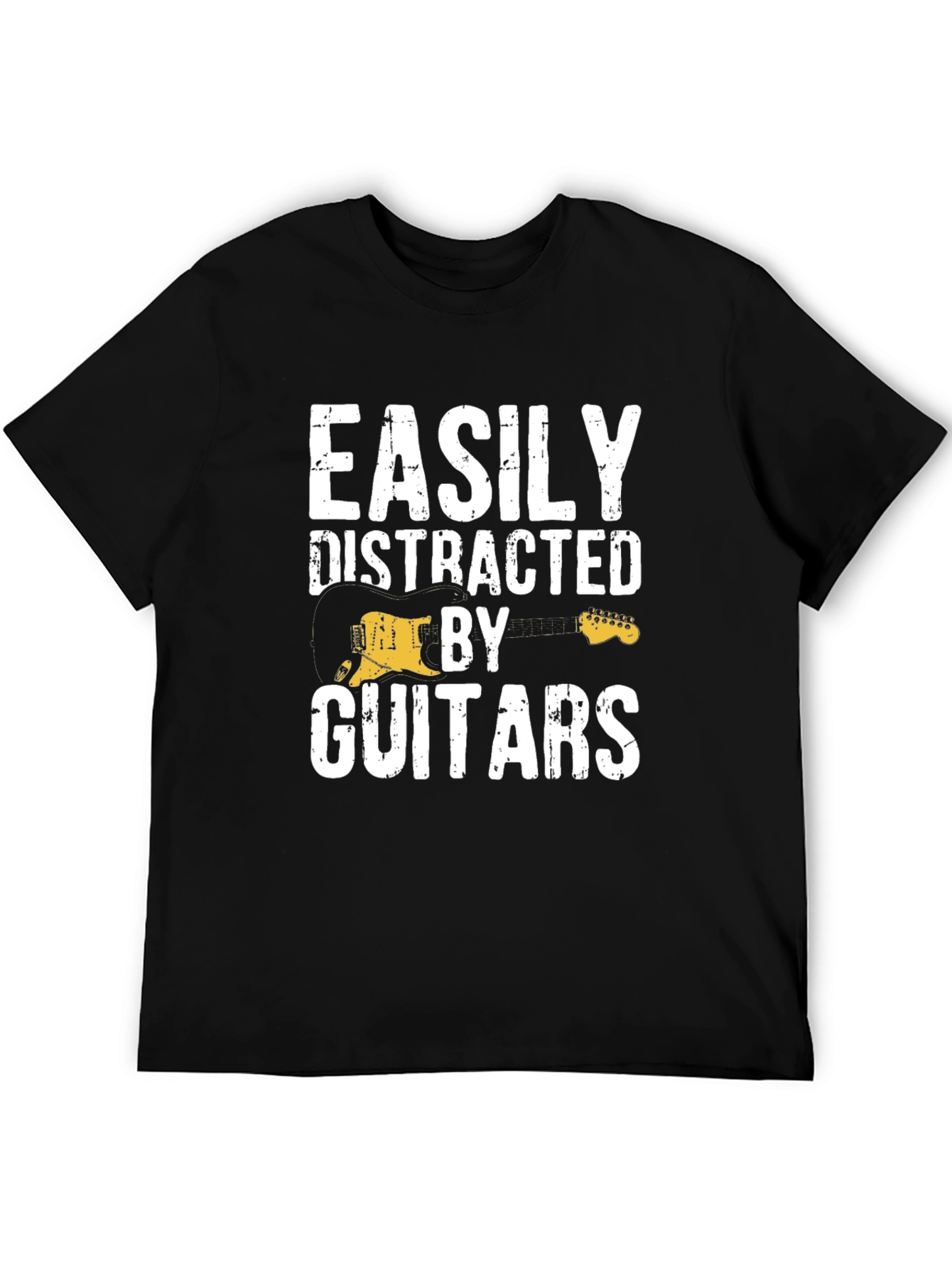 Easily Distracted By Guitars Graphic T-Shirt