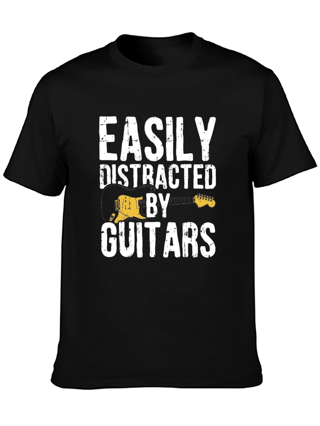 Easily Distracted By Guitars Graphic T-Shirt
