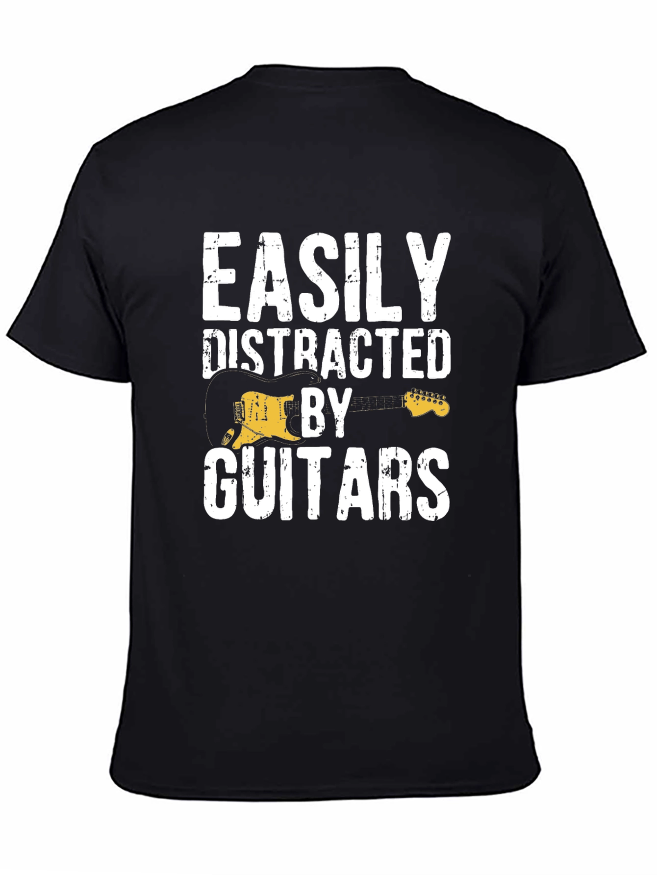 Easily Distracted By Guitars Graphic T-Shirt
