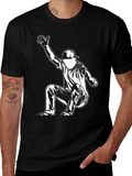 Cool Skater Graphic Tee - Black