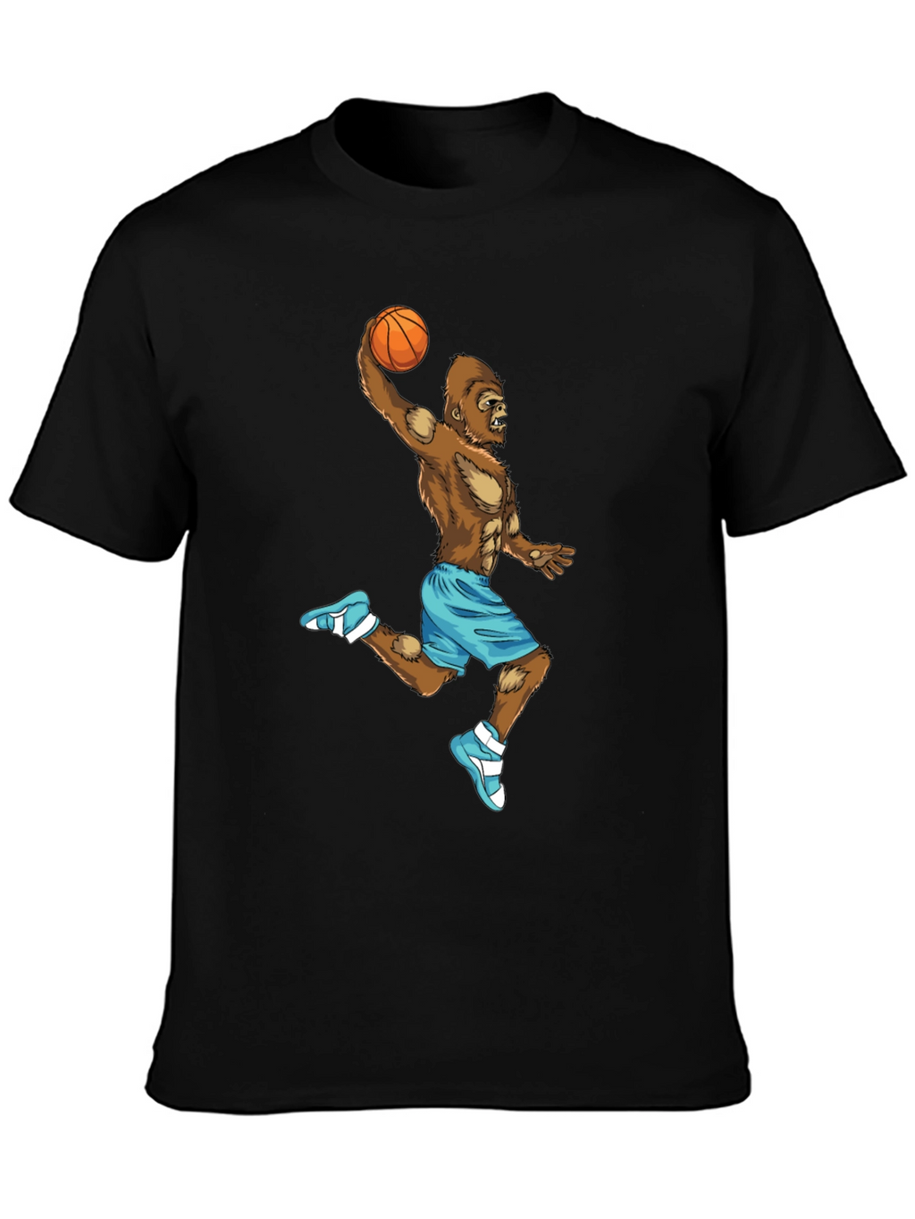 Gorilla Dunk T-Shirt - Funny Basketball Tee