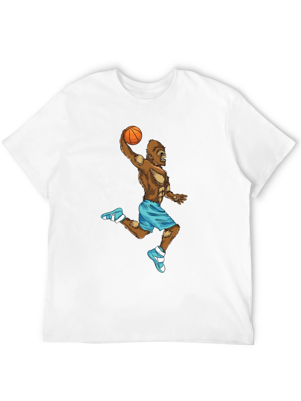 Gorilla Dunk T-Shirt - Funny Basketball Tee
