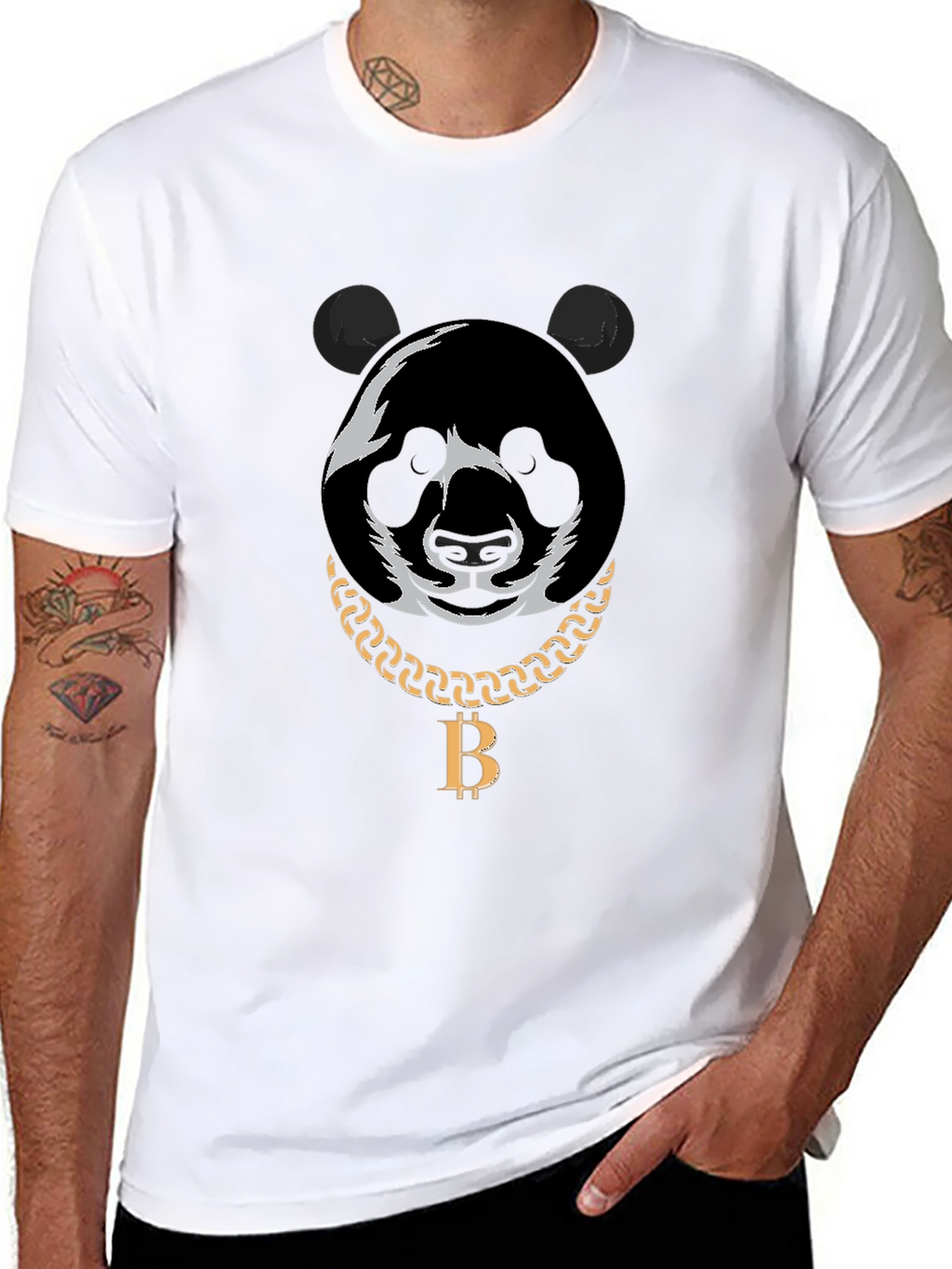 Panda Bitcoin Chain T-Shirt