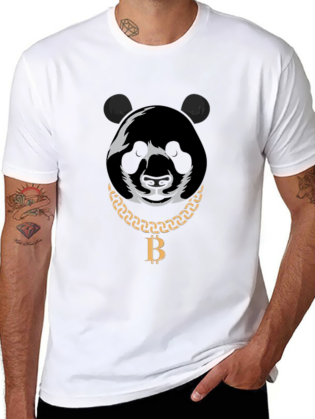 Panda Bitcoin Chain T-Shirt