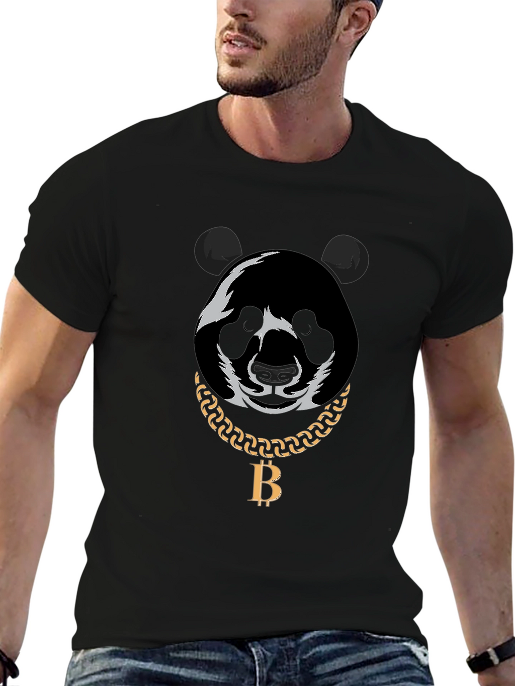 Panda Bitcoin Chain T-Shirt