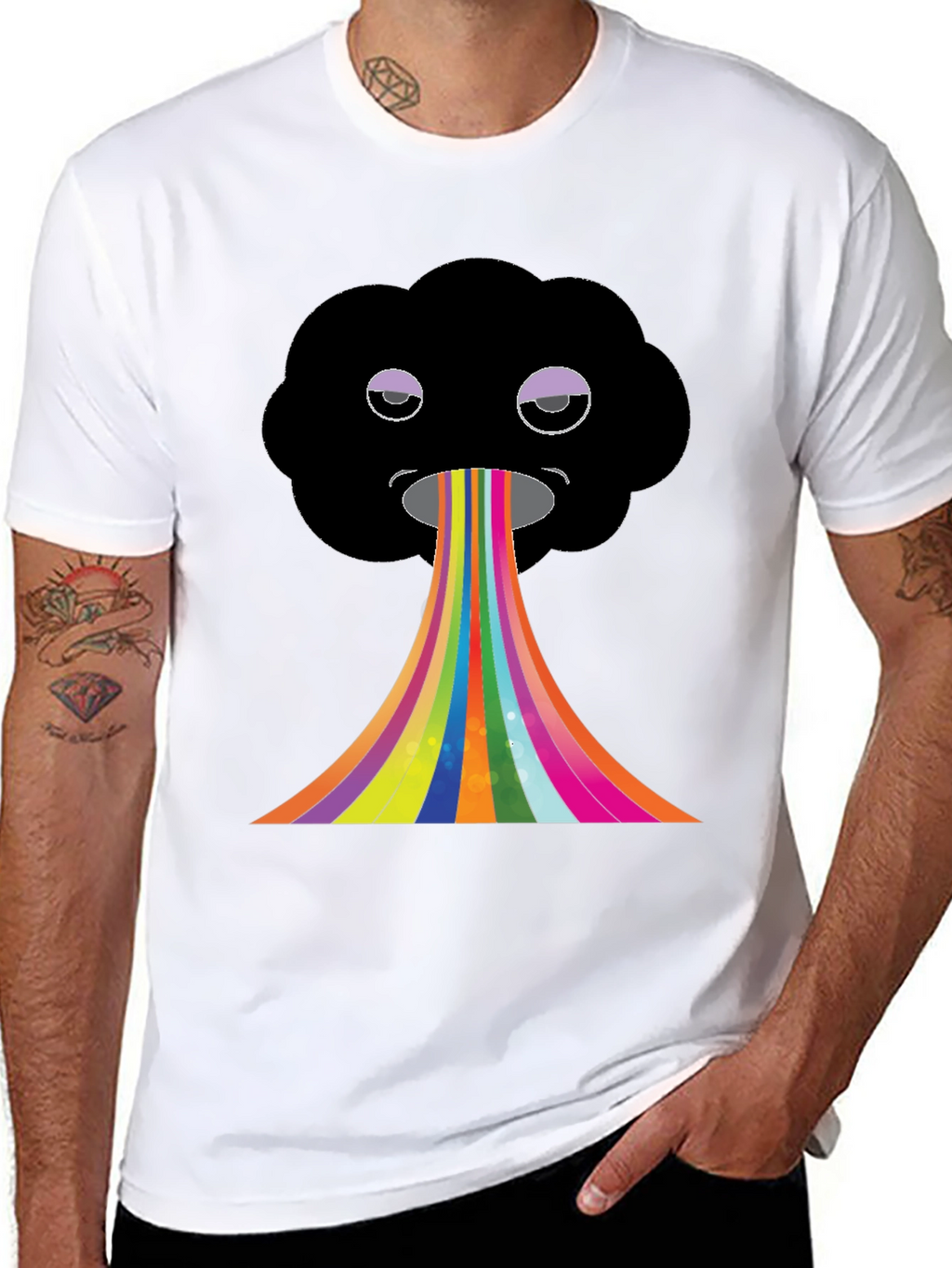 Rainbow Cloud Graphic Tee