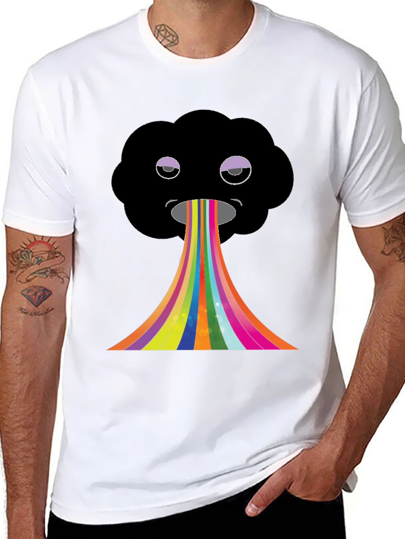 Rainbow Cloud Graphic Tee