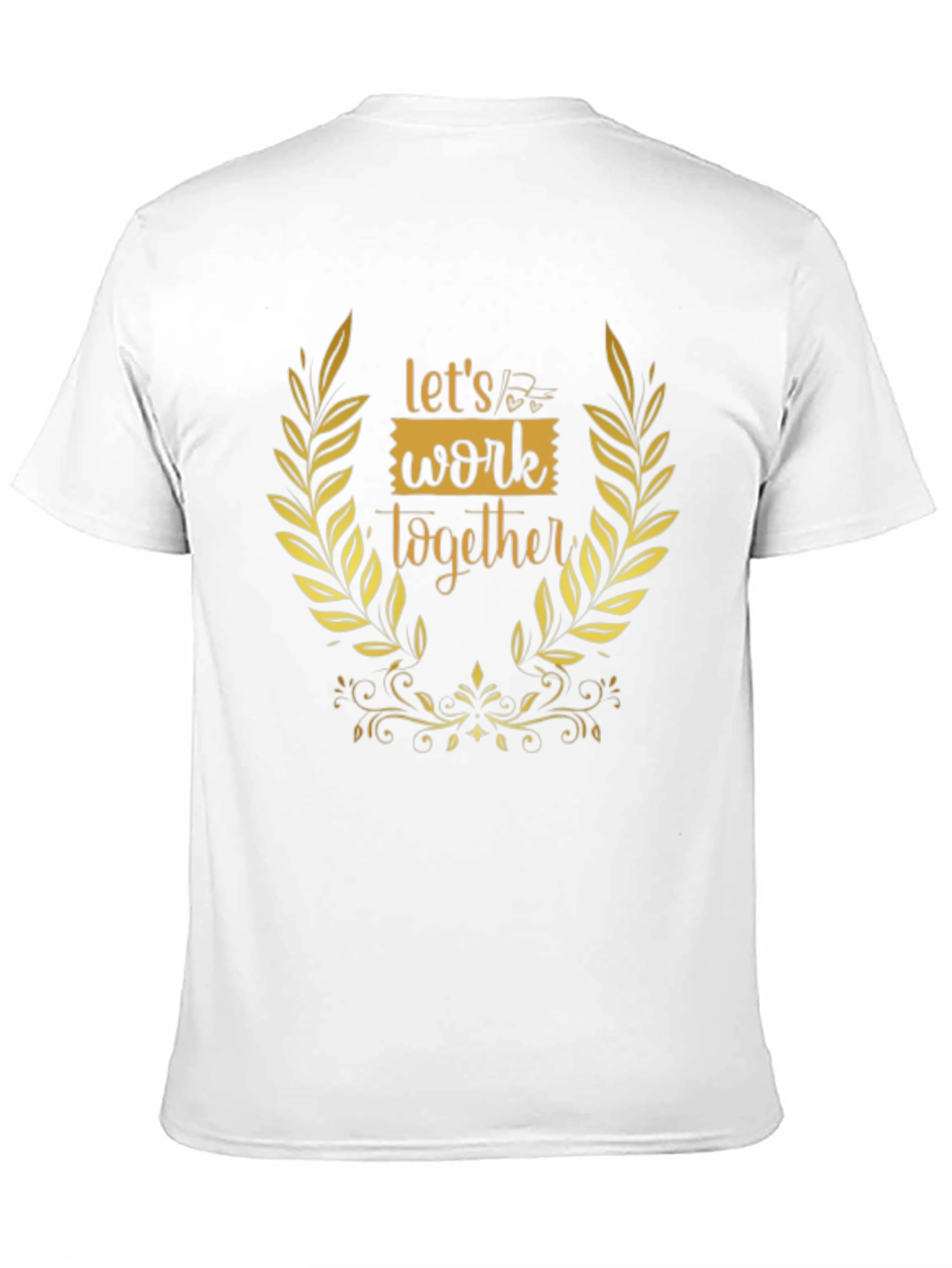 Lets Work Together Graphic Tee - Black