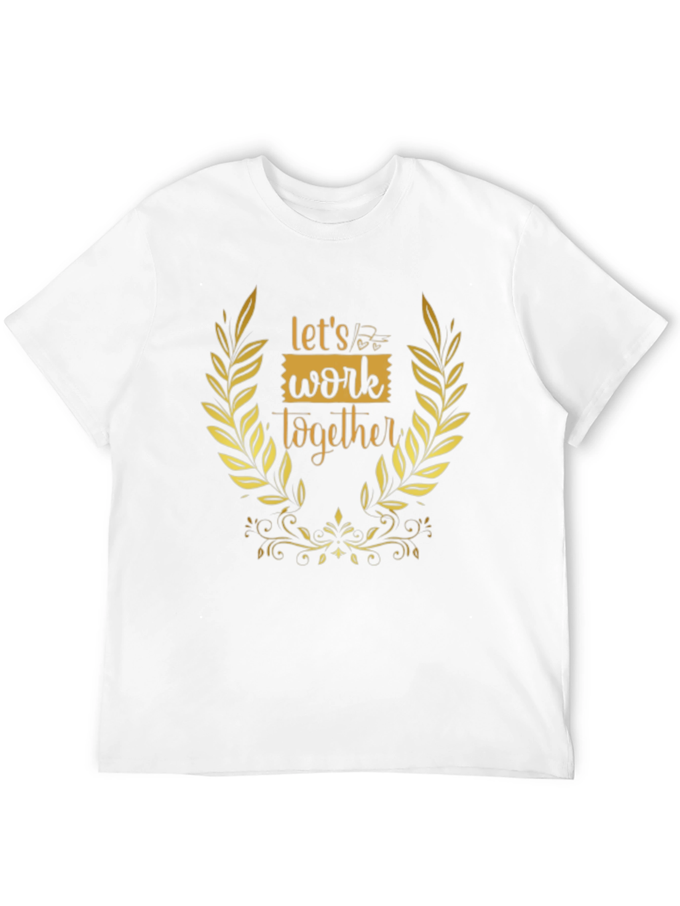 Lets Work Together Graphic Tee - Black