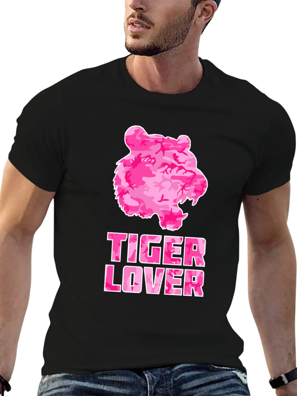 Tiger Lover Camo Print Tee
