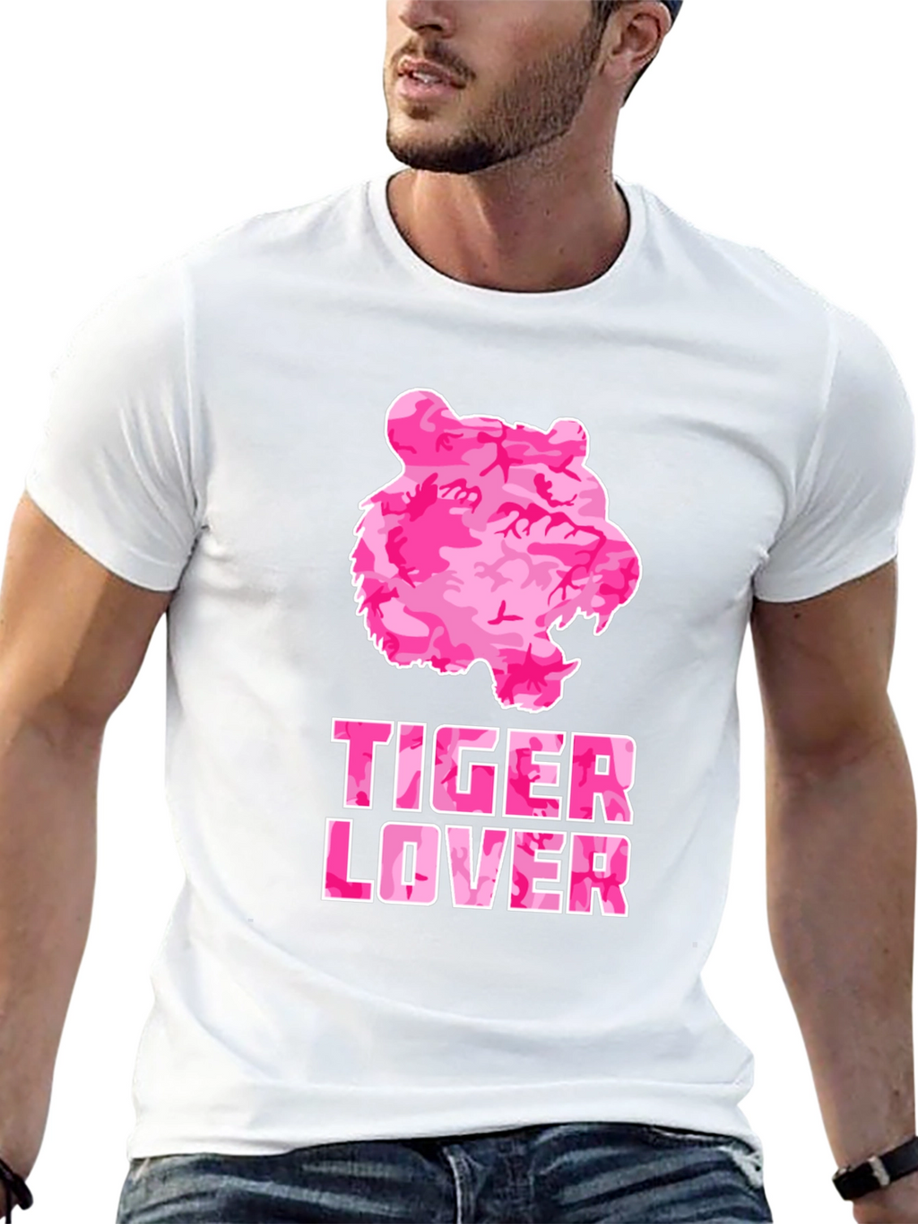 Tiger Lover Camo Print Tee