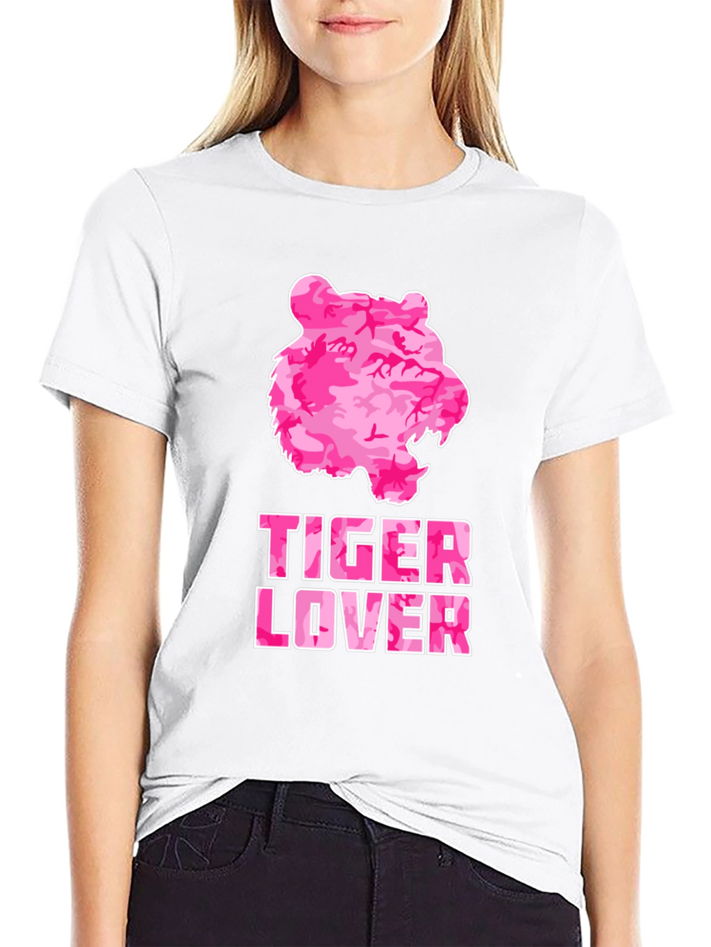 Tiger Lover Camo Print Tee