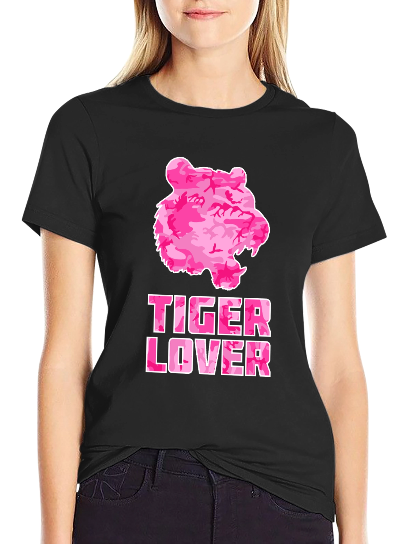 Tiger Lover Camo Print Tee