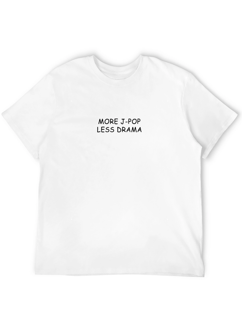 More J-Pop Less Drama Black Graphic Tee