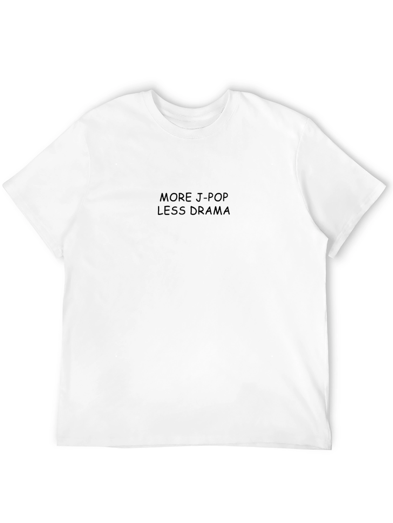 More J-Pop Less Drama Black Graphic Tee