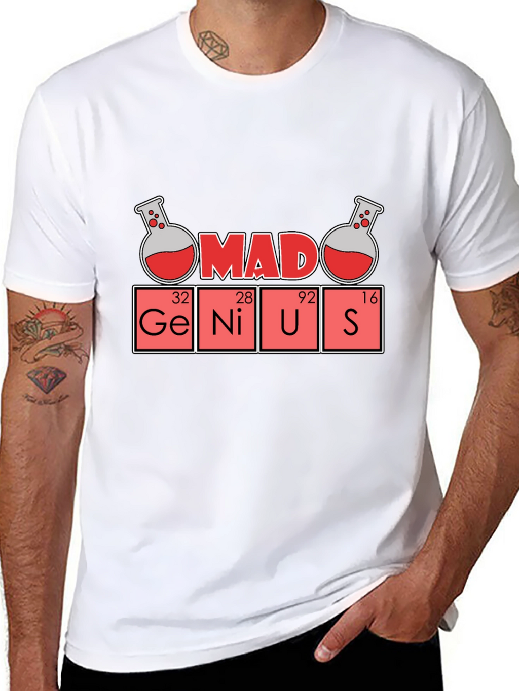 Mad Genius Science T-Shirt - Fun Geeky Style