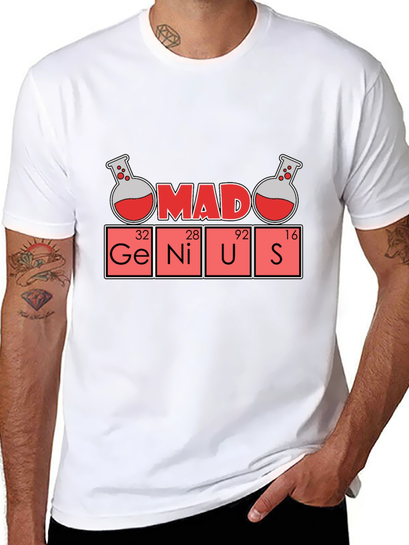 Mad Genius Science T-Shirt - Fun Geeky Style