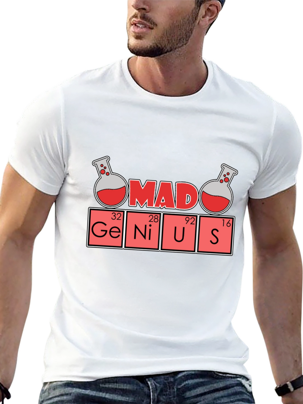 Mad Genius Science T-Shirt - Fun Geeky Style