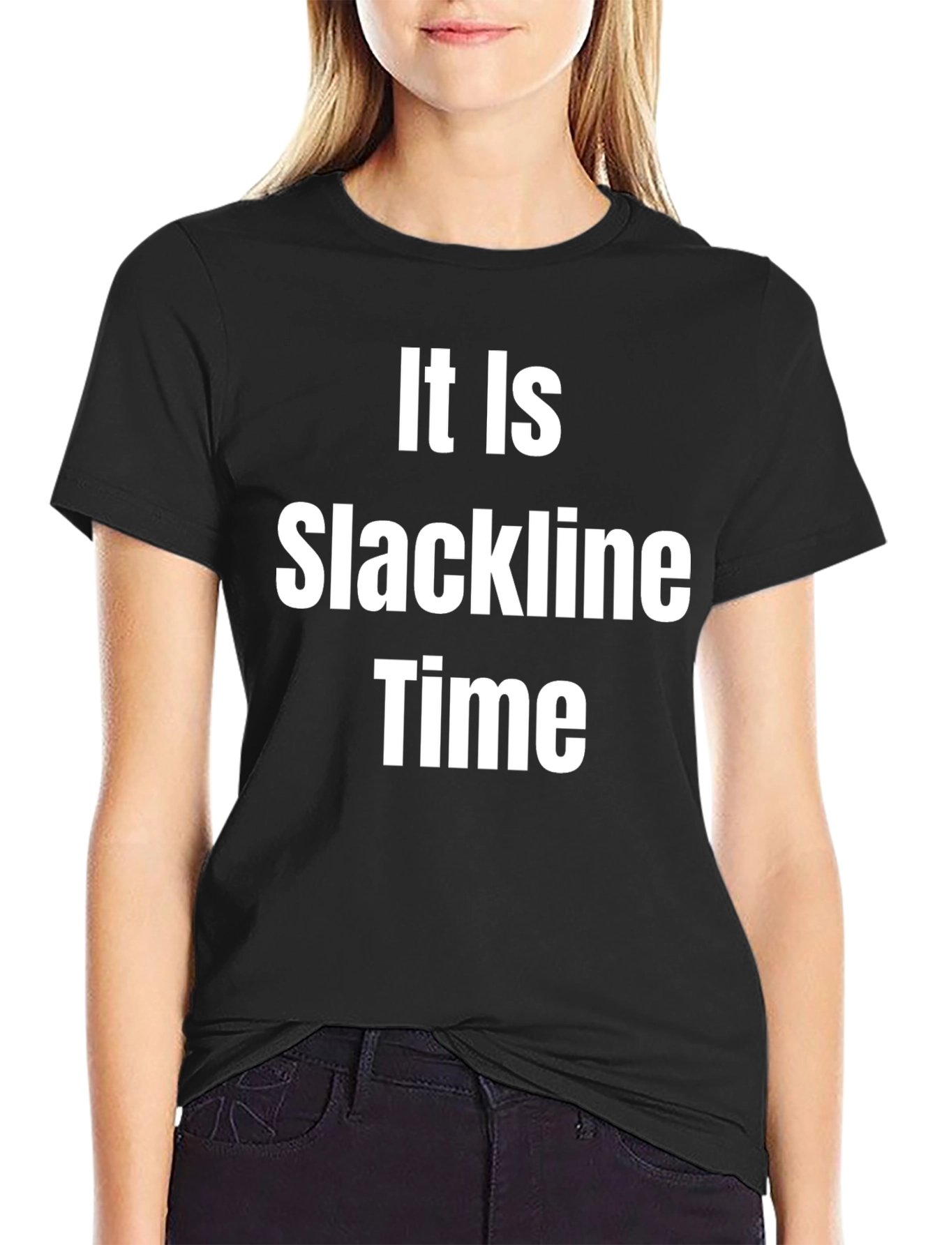 It Is Slackline Time T-Shirt - Funny Activity Apparel