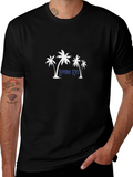 Lovers Key Palm Tree Graphic T-Shirt - Soft Cotton