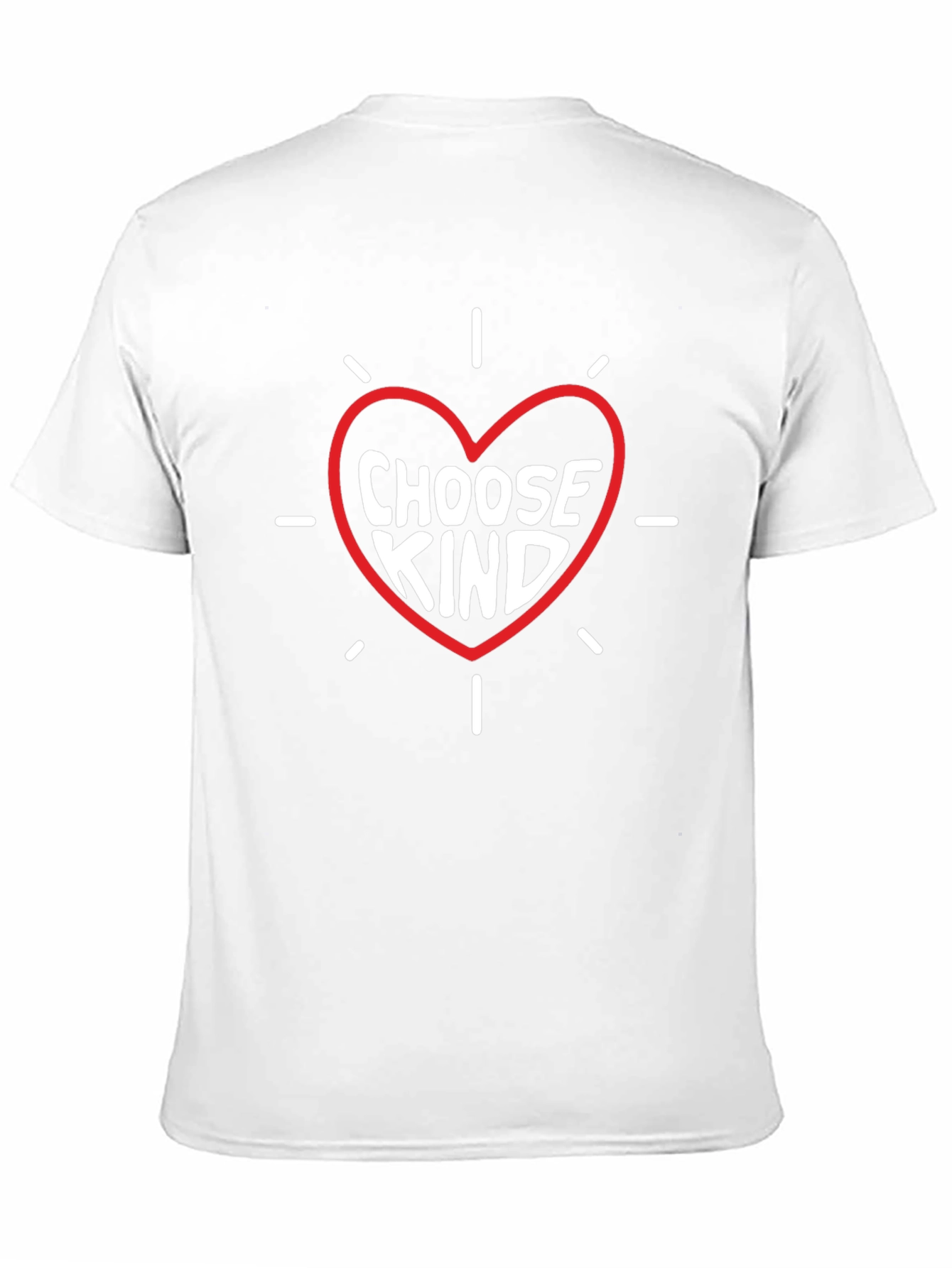 Choose Kind Heart Graphic Tee - Black Cotton Blend