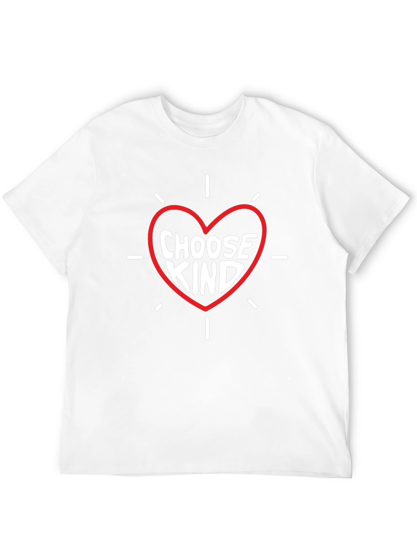 Choose Kind Heart Graphic Tee - Black Cotton Blend