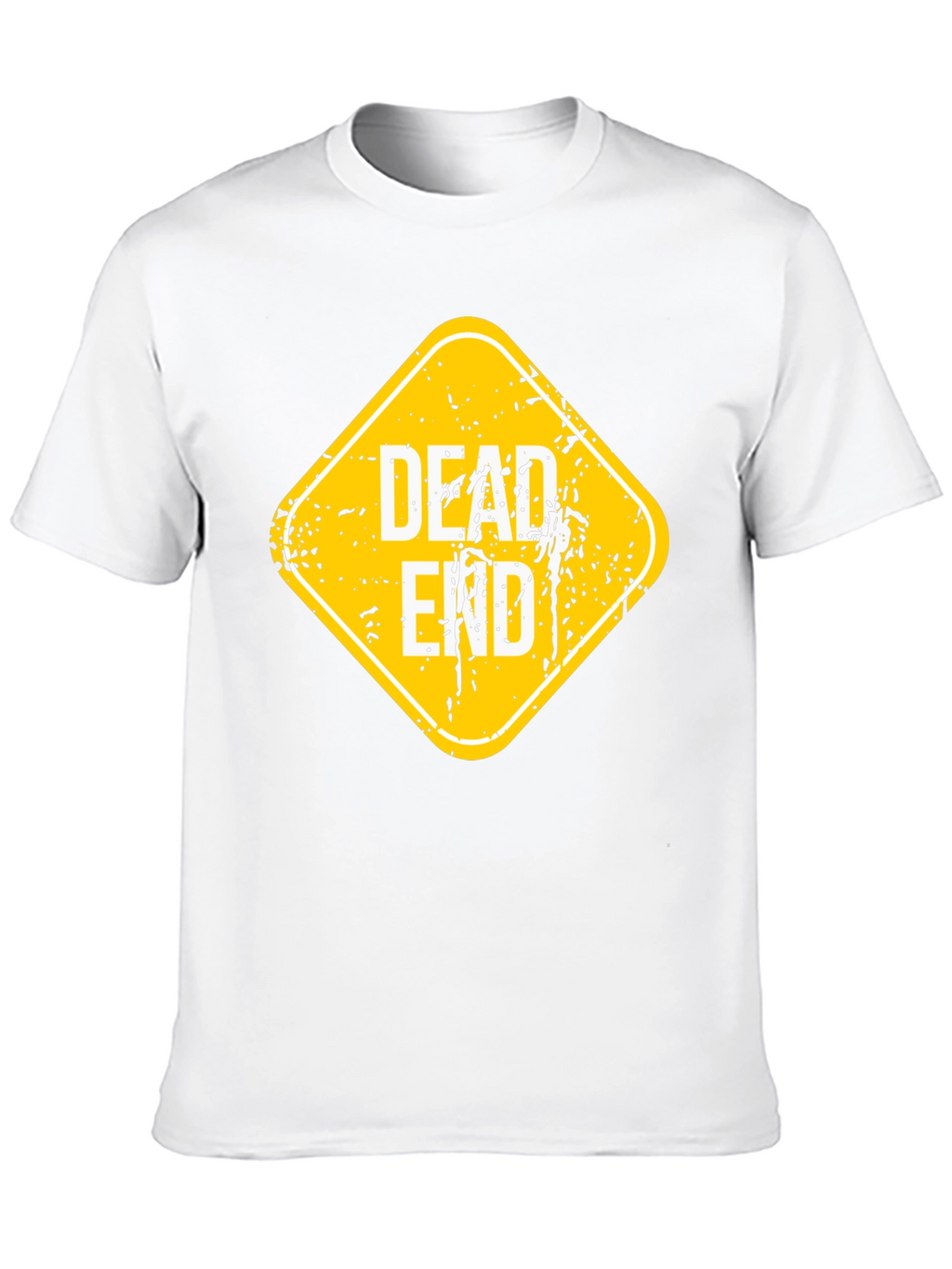 Dead End Sign Graphic T-Shirt - Black Cotton Tee