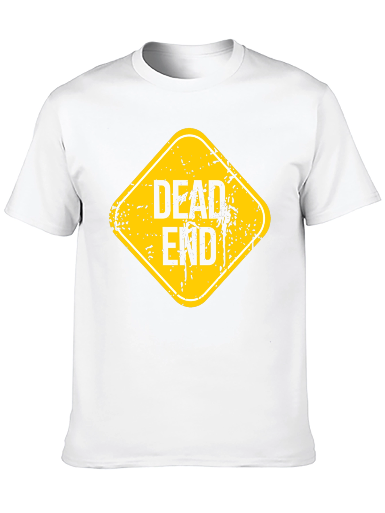 Dead End Sign Graphic T-Shirt - Black Cotton Tee