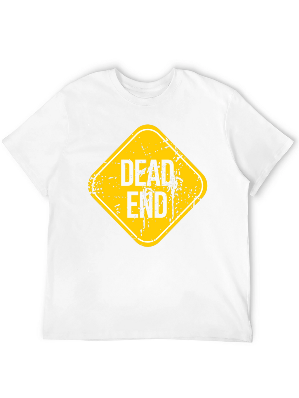 Dead End Sign Graphic T-Shirt - Black Cotton Tee