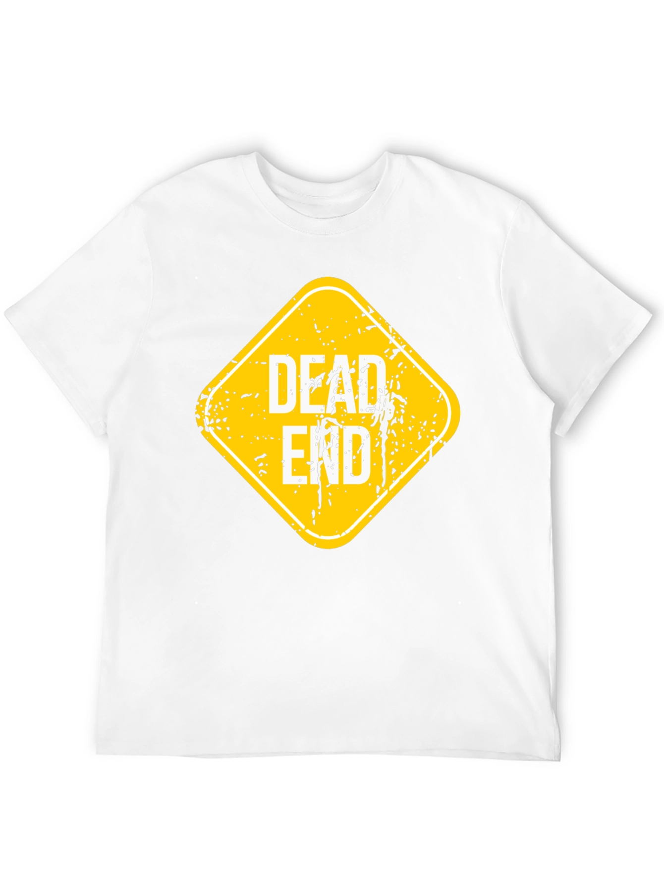 Dead End Sign Graphic T-Shirt - Black Cotton Tee