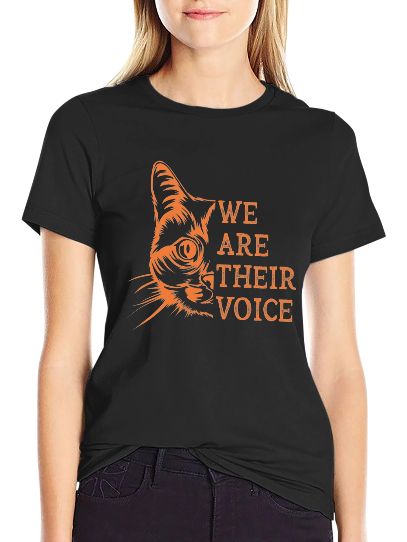 Cat Lover T-Shirt - We Are Their Voice Graphic Tee